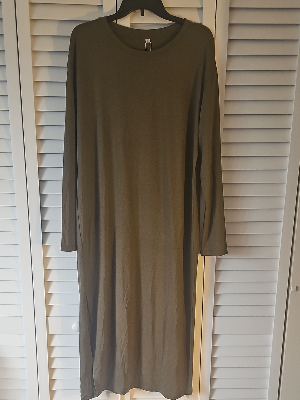 Long Sleeve Olive Green Women’s Dress